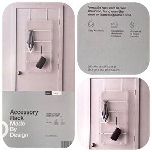 NWT in the box Versatile hung over the door wall mount accessorie rack